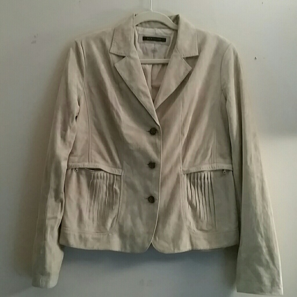 Elie Tahari suede jacket